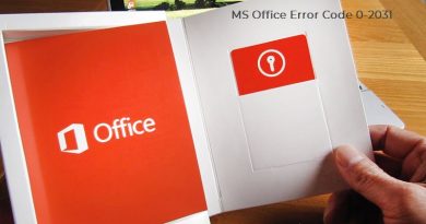 MS Office Error Code 0-2031