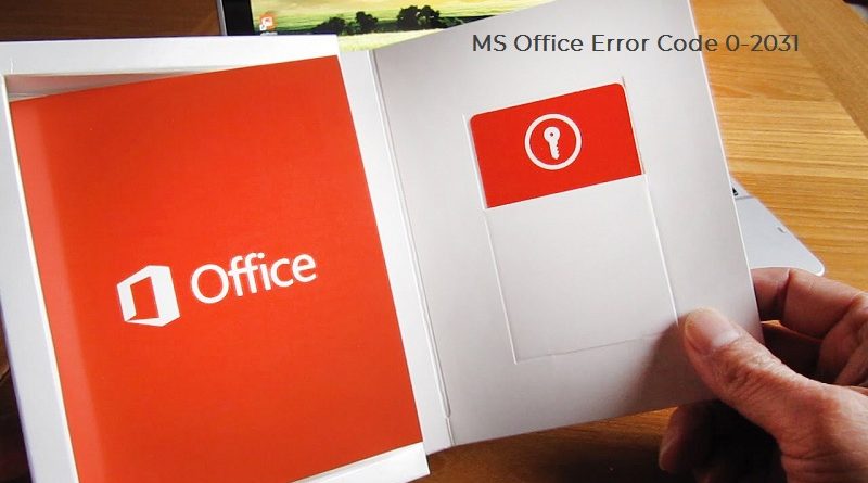 MS Office Error Code 0-2031